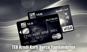 TEB kredi kartı borcu 72 ay yapılandırma taksitlendirme